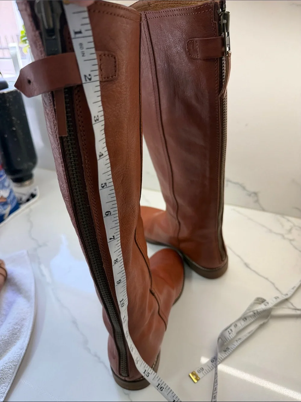 Madewell Cognac Leather Boots